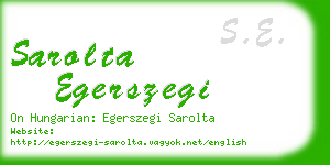 sarolta egerszegi business card